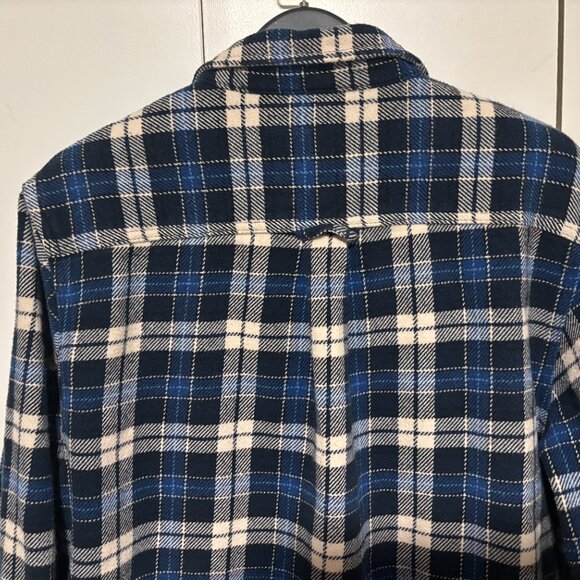 Orvis Blue Plaid Flannel Overshirt/ Shacket - Medium - Picture 6 of 9